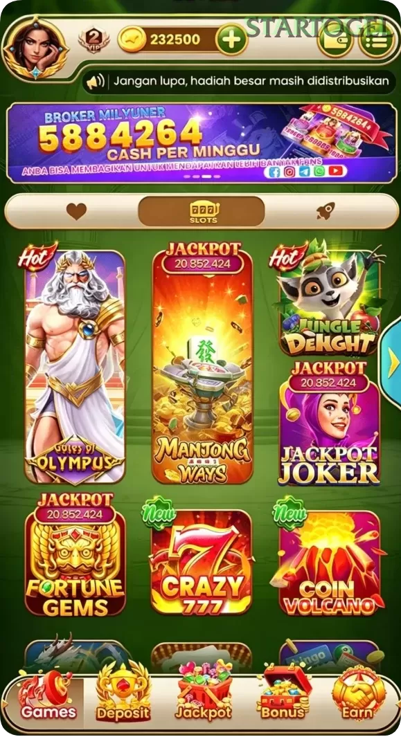 Koleksi startogel Slot Gacor screenshot